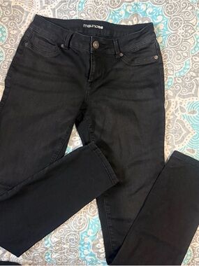 Maurices Black Skinny Jeans for Women Size Medium-Reg             #17